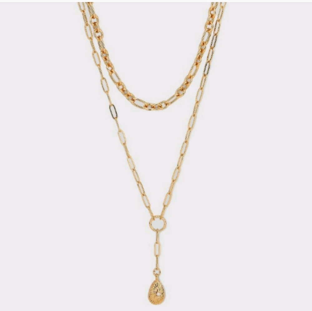 NWT A New Day Multi-Strand Pearl Pendant Necklace